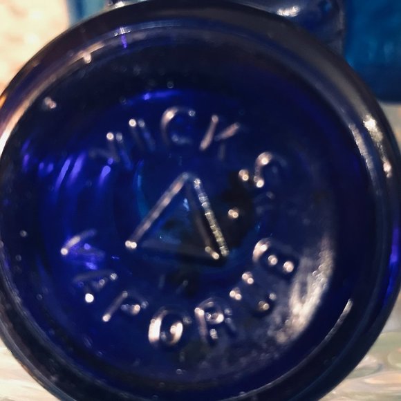 Vintage Cobalt Blue Medical Bottles (5) - Picture 8 of 15